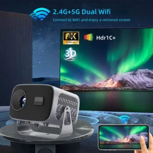 Cross border New model A2 Home Theater CRT Projector with Automatic Focus Portable 1080P Wi Fi Smart