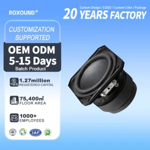 Crystal Clear Waterproof Rust Proof 4Ohm 5W Full Range Iron Metal Speaker Accessories for Outdoor and Smart Use