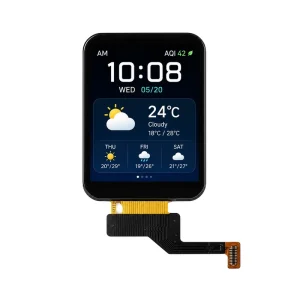 Custom 1.69 Inch TFT LCD Module 240×280 AA 27.97×32.63mm ST7789 Driver IC for Wearable Device and Embedded Device Projects