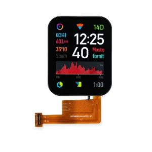 Custom 1.96 Inch TFT LCD Display Module 320×386 IPS Screen With QSPI Interface ST77916 Driver IC for Smart Watch OEM Solution