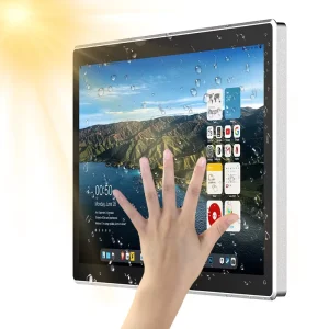 Custom 10 21 Inch Industrial All in One Touch Screen PC Linux Win Wi Fi With Front USB Dustproof And Wall Mounted Panel
