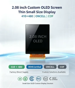 Custom 2.08 Inch 410*480 OLED Screen for Smart Wearable Translator Pen 600nits ONCELL Touch Display Module for Portable Gadgets
