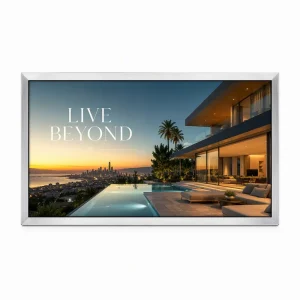 Custom 55 Inch Wall Mounted IPS LCD Digital Signage Advertising Display 1080P Full HD Tempered Glass Built In CMS Cloud Based