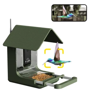 Custom AI Species Identification Smart Bird Feeder Camera 4K Pole Stand Backyard Wildlife Camera Gifts for Parents