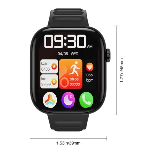 Custom AOC Smart Watch Heart Rate Blood Oxygen Monitoring Long Battery Life Waterproof Sports Bluetooth Calling Multi
