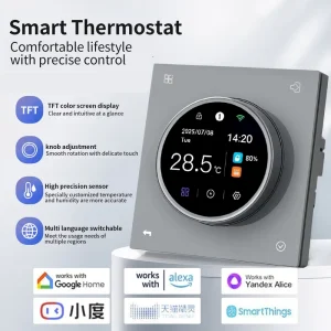 Custom APP Controlled WiFi Smart Thermostat for Electric Floor Heating Commercial Projects Hotels Thermostatic Mixing Included