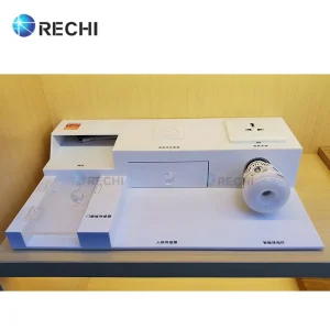 Custom Acrylic Smart Home Device Retail Pop up Demo Display Unit for Smart Light & Security Camera Merchandiser Display