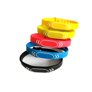 Custom Adjustable Waterproof Band Smart Bracelet RFID Silicone Token Tag 13.56Mhz IC Wristband