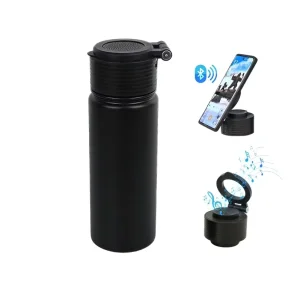 Custom Bluetooth Speaker Boomboxes Large Stainless Steel Double Wall Vacuum Insulated Thermos Flask Smart Water Bottle