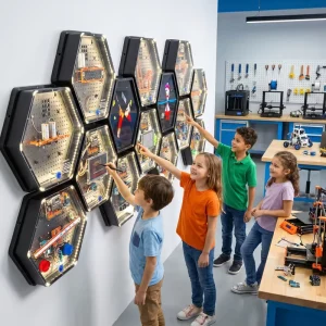 Custom Branded AI Interactive Wall Panel STEM Education Smart Home Assistant AI Demonstration Device Display Solution For School