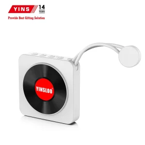 Custom Branded LED Logo Speaker Factory Direct New Vinyl Record Design Fridge Magnet Speaker For Corporate Gifts
