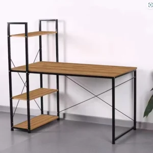 Custom Desktop Computer Desk With Home Office Storage Rack Study Furniture for Workstations