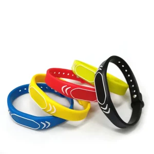 Custom Event Festival Waterproof Adjustable 13.56MHz NFC Smart Silicone RFID Wristband Bracelet ISO CE FCC Access Control