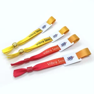 Custom Event NFC FM1108 Ntag 213 Ntag 215 Ntag216 Woven Fabric Wristbands Smart Ticket Bracelet Payment RFID Wristband Nfc Card