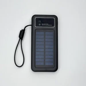 Custom Factory Fast Charging Dual Port Solar Power Bank 10000mAh Emergency Polymer Battery Smart Phone Power Bank with Display