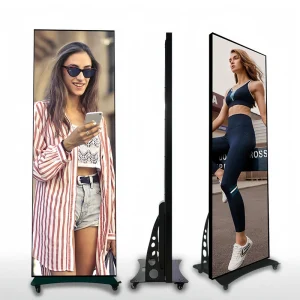 Custom Indoor LED Advertising Screen With Animation For Shopping Mall P2.5 Portable Smart Digital Signage Full Color