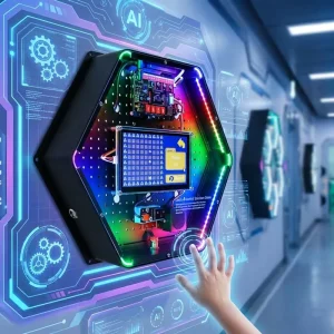 Custom Interactive Game Play AI Box Device Intelligent AI Interactive Demonstration Wall Display for School Training Institution