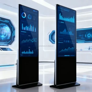 Custom Lcd Screen Advertising 32-75inch Digital Display Interactive Board Wifi Indoor 4K Display Screens For Exhibition Hall