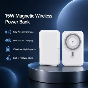 Custom Logo 10000mAh Magnetic Power Bank Wireless & 22.5W PD Fast Charge with Digital Display OEMODM Source Factory Support B2B