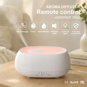 Custom Logo 500ml Home Desktop Essential Oil Diffuser Portable Smart Cool Mist Ultrasonic Air Humidifier Diffuser for Large Room