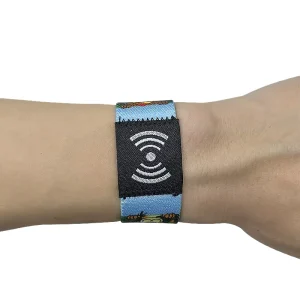 Custom Logo Waterproof RFID Smart Bracelet NFC RFID Elastic Wristband RFID Elastic Bracelet