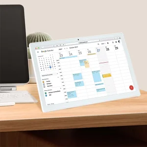 Custom OEM ODM White Android Digital Calendar Chore Chart Touch Screen Display Family Schedules Weekly Planner Smart Calendar