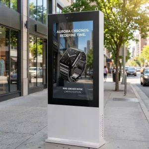 Custom Outdoor Waterproof IP65 4G Floor-standing Digital Signage Kiosk High Brightness LCD Monitor Shopping Mall Retail Store