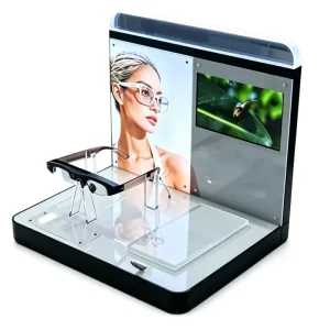Custom Premium Retail Advertise Rack for AR Eyewear Optical Shop Brand Promotion Acrylic Smart Glasses Counter Display Stand