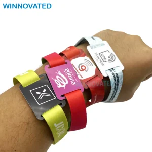 Custom Smart Qr Code RFID Wristband Bracelet NFC Wristband