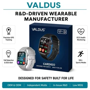 Custom Smart Watch GPS Tracking Fall Detection SOS ECG Health Monitoring 100+ Sports Modes IP68 Smartwatch Manufacturer