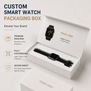 Custom Smart Watches Packaging Box Luxury Rigid Gift Box OEM Manufacturer