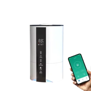 Custom Smart Wifi Humidifier Essential Oil Water Filter Moderation Control Diffuser Ultrasonic Air Humidifier Colorful Light