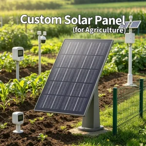 Custom Solar Panel for Agriculture IoT Sensors Weather Station 3W 6V IP66 Soil Monitor