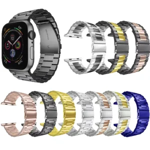 Custom Stainless Steel Watch Strap for apple Watch Band for IWatch Series 7 6 5 Belt Link Bracelet Metal Wrist Watch Band
