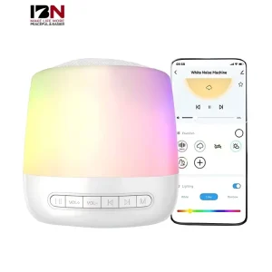 Custom White Noise Red Light SAD Emotional Light White Noise Sleep Aid Device Baby Lullaby Night Light Speaker Home Portable