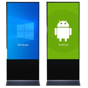 Custom-made Lcd Smart Screens Kiosk 32inch Portable Mobile Digital Poster Display Screen for Shipping Mall Advertising Equipment