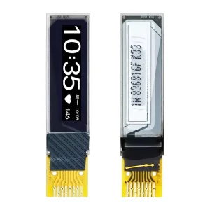 Customizable 0.69 Inch Mini OLED Display Screen 96×16 Monochrome Resolution 8 White PMOLED SSD1306 4 wire SPI I2C 1 16 Duty