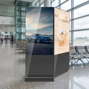 Customizable Freestanding Double Sided LED Digital Poster 4K Smart Touch Advertising Display with Animation Facial Recognition