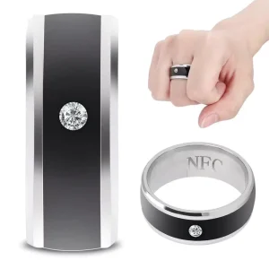Customizable NFC Ceramic Ring for Contactless Payments RFID IC Card Smart Security & Protection Products