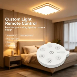 Customizable Shell Color Round Remote Control OEM ODM Firmware Customization CR2025 Battery ABS Material Remote