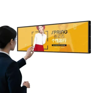 Customizable Size Industrial Grade 38.5 Inch High Brightness Ultra Wide Stretched Bar Touchscreen LCD Display Screen 4K