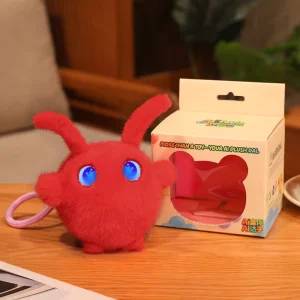 Customizable Smart AI Plush Keychain 66 Languages Encyclopedia Learning Device Portable Voice Assistant Educational Toy