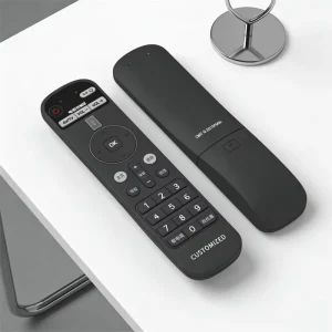 Customizable Smart TV Remote Control with Fixed Code Infrared Learning Wired Voice Control Silicone Material