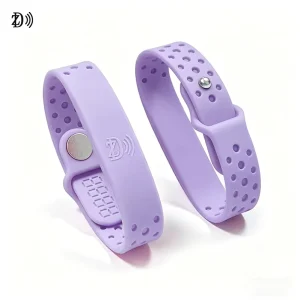 Customizable Waterproof Silicone Wristband 13.56MHz RFID NFC Mini Bracelet Rewritable Smart Tag Key for Access Control Security