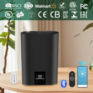 Customization Modern High Quality 6l LCD Touch Screen Electric Diffuser Smart Air Purifiers Ultrasonic Humidifiers For Home