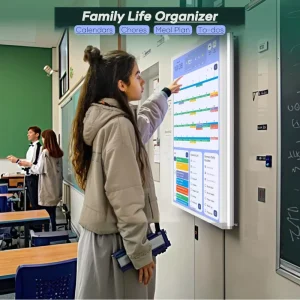 Customization Portable LCD Touchscreen Wall-Mounted Indoor OEM Digital Calendar with Real-Time Monitoring and FOTA 16:9 White