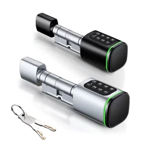 Customized 60+40 30+60 Smart Cylinder Lock Euro Mortise Alexa Tuya Ttlock Password Keyless Replace Euro Electronic Cylinder Lock