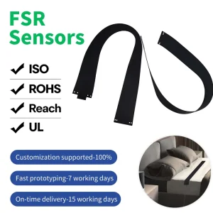 Customized Flexible Thin Film Pressure Sensor Smart Mattress FSR Pressure resistance Sensor Off Bed Monitoring Sensor