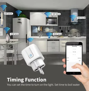 Customized Indoor Plug Smart Outlet WiFi Socket with APP Remote Control From Anywhere