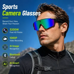 Customized Logo Cycling Intelligent AI Voice Sunglasses Men Women Professional Cycling Running Smart Sports Sunglasses